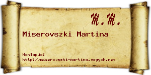 Miserovszki Martina névjegykártya